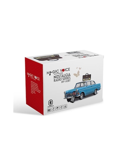 Magicvoice Mv-110bt Usb - Sd - Fm - Bluetooth Destekli Nostaljik Radyo