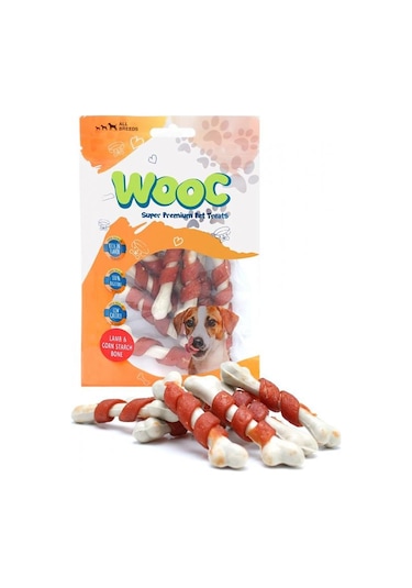 Wooc Kuzu Sargılı Köpek Ödül Çubuğu 80 G
