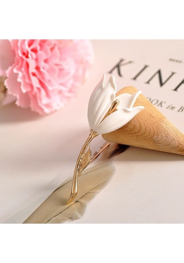 Flybuy Pins Kızlar Çiçek Broşlar Bloom Aksesuarlar Gl Çok Renkli