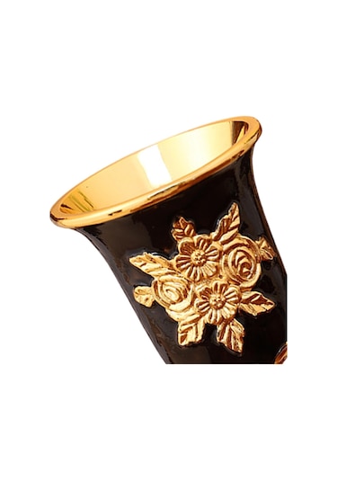 Homyl Avrupa Kadeh Mini Yaratıcı Vintage Şarap Kadehi Siyah Siyah