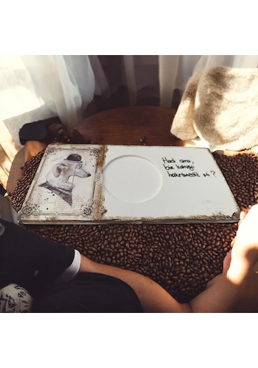 Patili Dostlarımız Kahve & Çay Sunumluğu - Ahşap Sunumluk Diğer