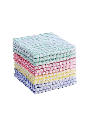Prestigegoods 10 Adet Mutfak Bulaşık Bez Seti - Çevre Dostu Bulaşık Havlusu, Emici, Kolay Bakım, 30x30cm