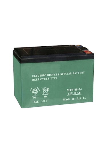 12 Volt 14 Ah Kuru Tip Bisiklet Aküsü