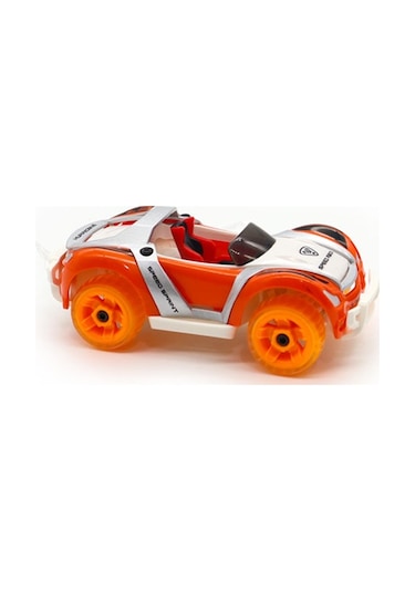Die Cast Yarış Arabası Turuncu Beyaz