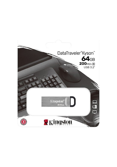 Kingston DataTraveler Kyson DTKN/64GB 64 GB USB 3.2 Gen 1 Flash Bellek