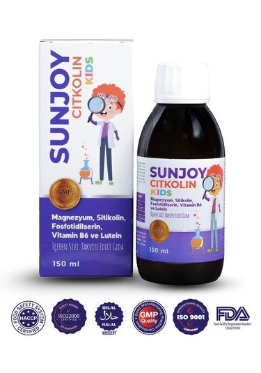 Sunjoy Citkolin Kids Sitikolin Şurup 150 ML