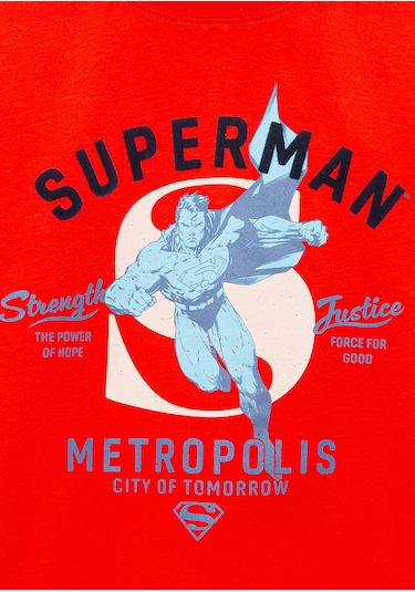 Mavi - Superman Baskılı Kırmızı Tişört 6610293-88523 Kırmızı