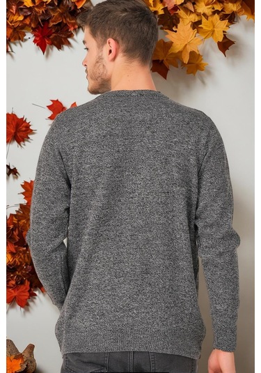 V0214 Dewberry Erkek Kazak-düz Füme Düz Füme