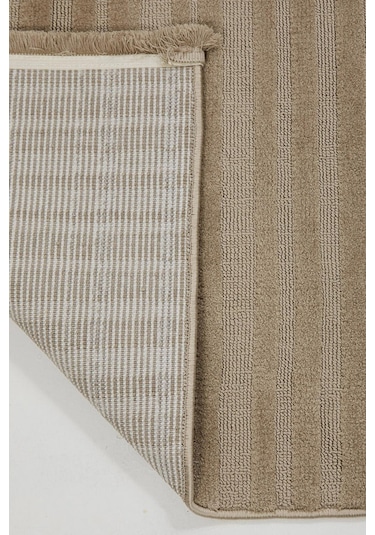Çam Halı Eyfel 3102 Vizon Romans Halı Modern Desenli Makine Halısı