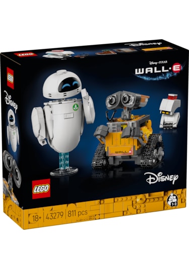 LEGO® ǀ Disney ve Pixar WALL-E ve EVE 43279 - Yetişkinler için Animasyon Film Temalı Koleksiyonluk Model Yapım Seti (811 Parça)