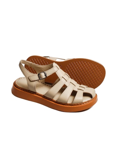 Fast Step Hakiki Deri Kadın Klasik Sandalet 621za880 001