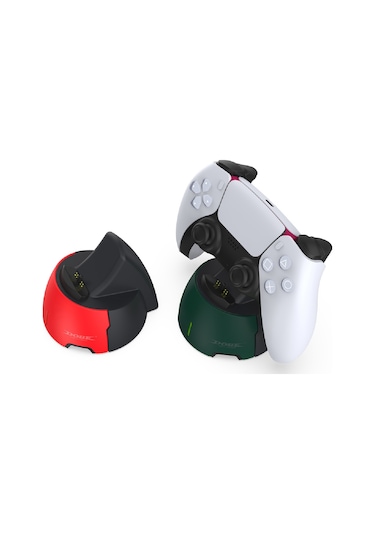 Hepu Tp5-3510 Ps5 Tekli Gamepad Şarj Standı Hızlı Şarj + Led Göstergeli + Edge Uyumu