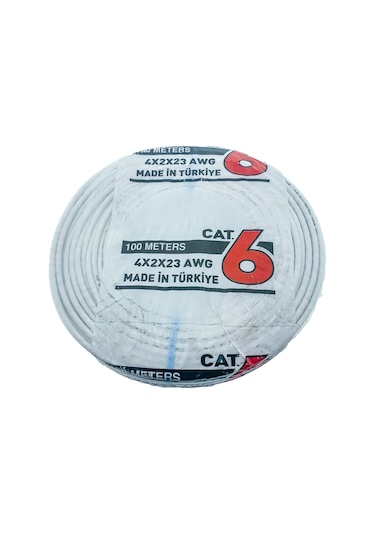 4x2x23 Cat6 Ethernet Kablosu - 100 Metre Yüksek Hızlı Ağ Bağlan