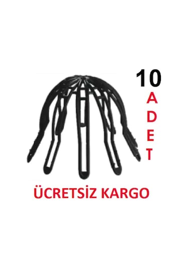 Yaprak Tutucu Ahtapot 10 Adet Beyaz - Siyah