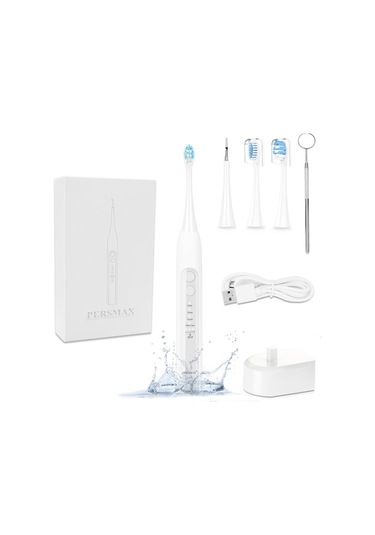 Persmax 2 Si 1 Arada Elektrikli Diş Fırçası Ve Diş Taşı Temizleyici, 4 Modlu, Usb Şarjlı, Plak Ve Lekeleri Yok Eder Çok Renkli Çok Renkli