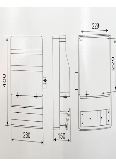 Mutlusan 7Kw 230V Girişli Monofaze Elektrikli Araç Şarj İstasyonu Soketli Rfid Kart Okuyuculu