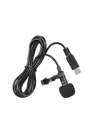 Lemestar "gopro Hero 3/3+/4 İçin 150cm Usb Stereo Mikrofon - Kollu Klipsli Yüksek Hassasiyetli Mini Mikrofon"