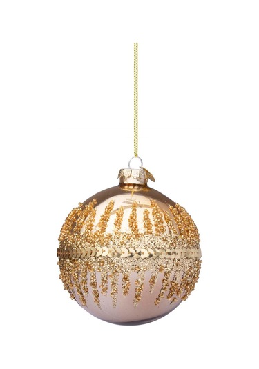 Yılbaşı Topu Kar Kaplamalı 8cm