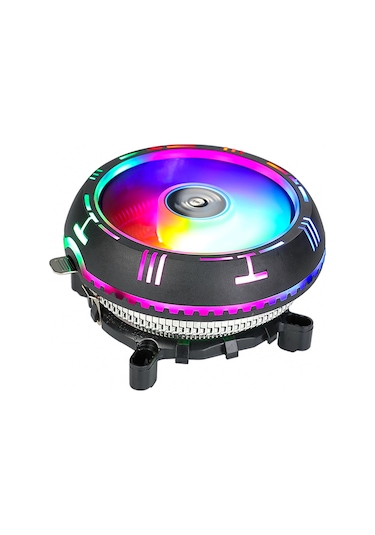 Rgb Ufo İşlemci Fanı Intel Amd Uyumlu 3 Pın Rainbow Cpu Fan