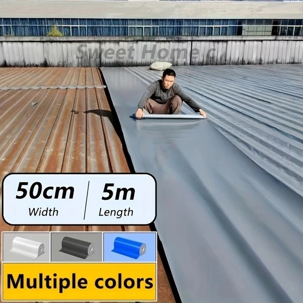 Trendooze İyileştirilmiş Güneşli022 Gri Su Yalıtımı 50cm X 5m Tüm Çatılara Uygun