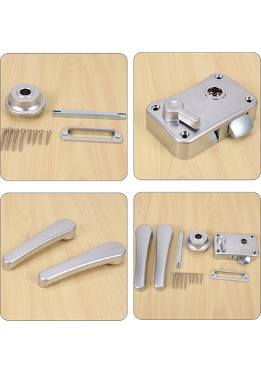 Nayomiglow Rv Tuvalet Kapı Kilidi Banyo Kapı Kilidi Karavan Tekne Mandal Kolu Kilidi Rv Aksesuarları