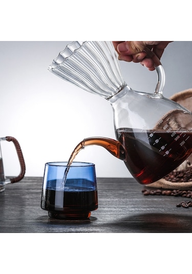Kahve Paylaşım Potu, Cezve, Yüksek Isıya Dayanıklı El Potu, Filtre Bardak, Cezve