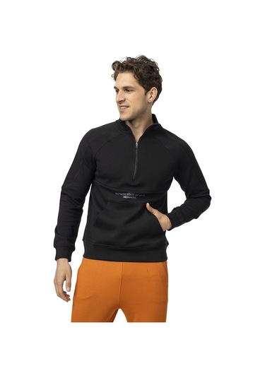 Merrell Merrell Erkek Günlük Giyim Sweatshirt Stefan Siyah Siyah