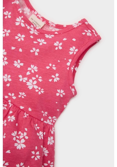 DeFacto Kız Bebek Çiçek Desenli Kolsuz Yazlık Elbise C0074A525HSPN239