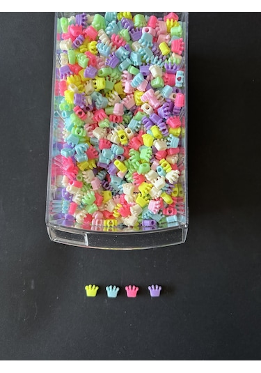 Kral Tacı Model Plastik Figür Boncuk 10 Gram