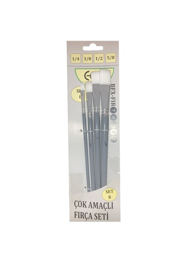 Bafix Fırça Seti Çok Amaçlı Artist 4 Lü 1/4-3/8-1/2-5/8