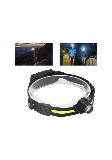 Ximistore9 Cob Xpg Çift Işık Kaynağı Kafa Lambası, 90 Açı Ayarlı, Su Geçirmez, Usb Şarjlı, Dalgalanma Sensörlü, Outdoor Kamp Balıkçılık Diğer