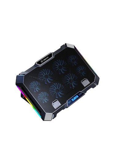 K28 Premium 8 Fanlı Rgb Yükseklik Ayarlı Stand 17" Gaming Notebook Soğutucu Telefon Tutuculu