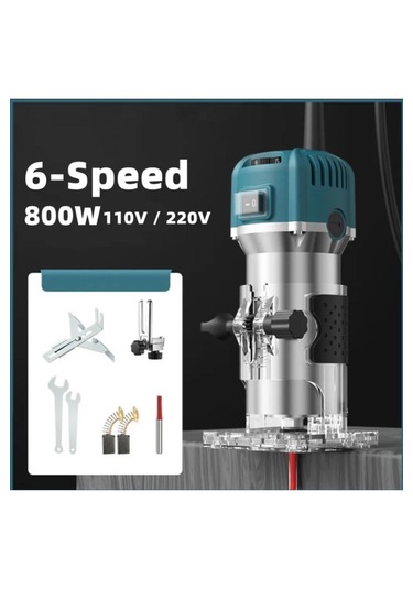 Moonshop 600W Profesyonel Formika Traşlama Freze Makinesi + Uç