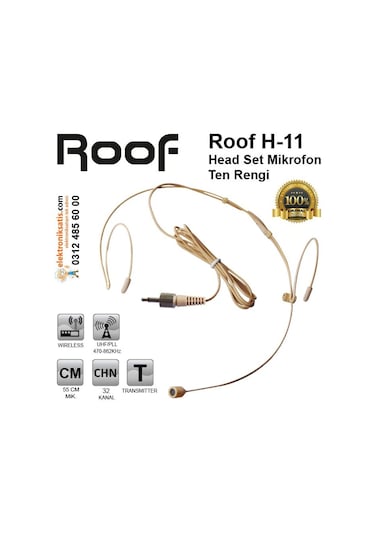 Roof H-11 Head Set Mikrofon Ten Rengi