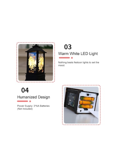 Suofeng Cadı Yarasa Kafatası Desenli Halloween Led Fener - İç Ve Dış Mekan Pilli Asılı Peri Işık Zinciri Ev Parti Bahçe Dekorasyon Diğer