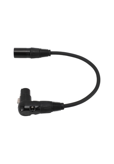 Xindoker 90 Derece Xlr Femele'den Düz Xlr Erkeğe 3 Pin Mikrofon Bağlayıcı, Ses Aygıtları İçin Uzantı Kablosu - 1 Metre, Kararlı Aktarım, Geniş Uyum