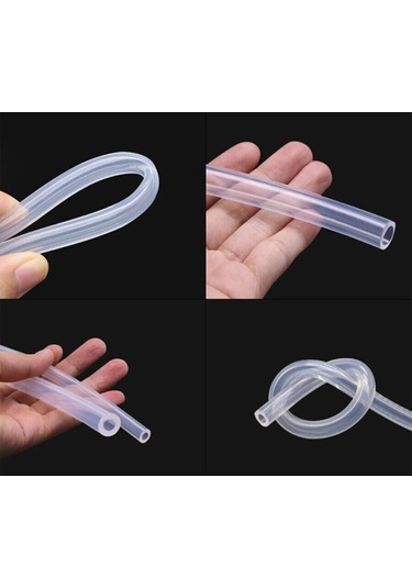 Dyzer Şeffaf Silikon Hortum Alman Wacker Ham Madde 2x5 10 Metre