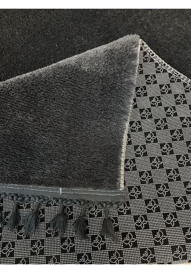 Saraz Halı Comfort Puffy Peluş Halı Gri