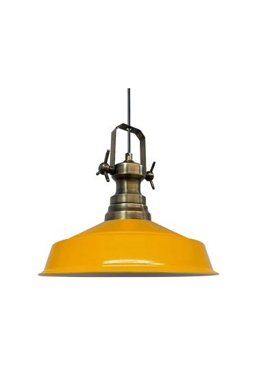 Asaletli Tekli Avize Yeni Eskitme Başlık Retro Sarkıt Lamba Restoran Salon Aydınlatma SARI