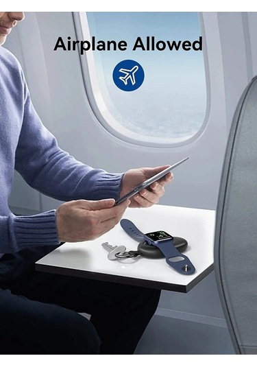 Novahub Newdery 1400 Mah Taşınabilir Kablosuz Şarj Cihazı İos Uyumlu iOs Watch Uyumlu Black Usa Siyah Siyah