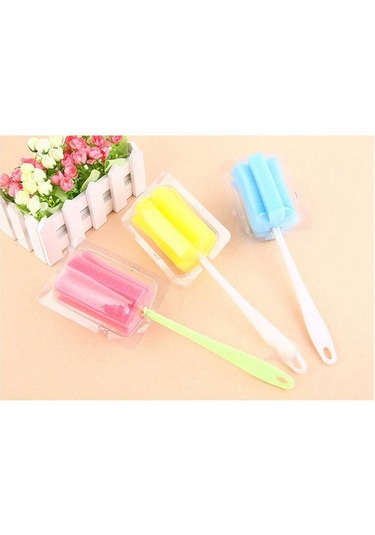 1/2 Adet Temiz Sünger Süt Şişeleri Şişe Fırçası Saplı Temizlik Eşyaları Fırça Şişe Temizleyicileri Ev Mutfak Aracı