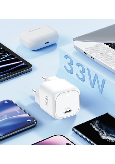 Linktech G830 Premium 33w Super Sı Gan Usb-c Şarj Adaptörü