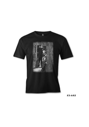 Charlie Chaplin Siyah Erkek Tshirt
