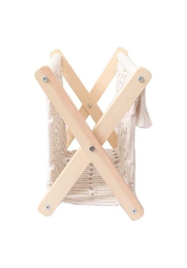 Nordic Pamuk Dokuma Depolama Sepeti Boho Makrome Magazin Raf Masaüstü Kitap Raf Dekoratif Raflar