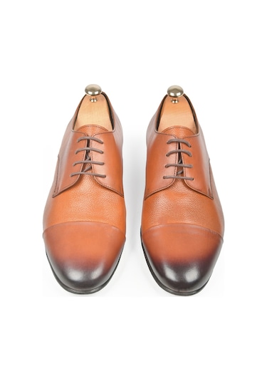 Deepsea Erkek Taba Bağcıklı Klasik İçi Dışı Hakiki Deri Ayakkabı 2409927 Taba