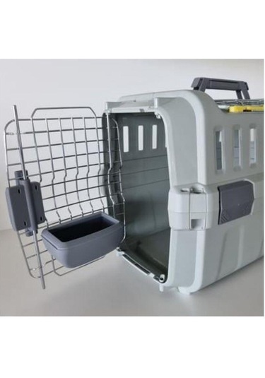 Moderna Roadrunner Kedi Ve Köpekler İçin Taşıma Kabı Yemliği Gri