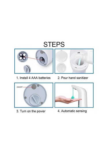 Xindoker Siyah Akıllı Entegre Hareket Sensörlü Otomatik Sabun Dağıtıcı - El Hijyeni İçin Ev Ofis Hastane Uygun 200ml Çok Renkli