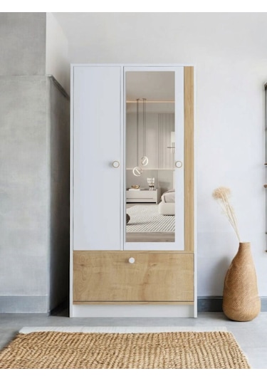 Floradesign Malibu Aynalı Gardırop / Elbise Dolabı