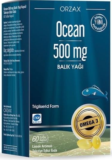 Ocean 500 MG Balık Yağı 60 Kapsül
