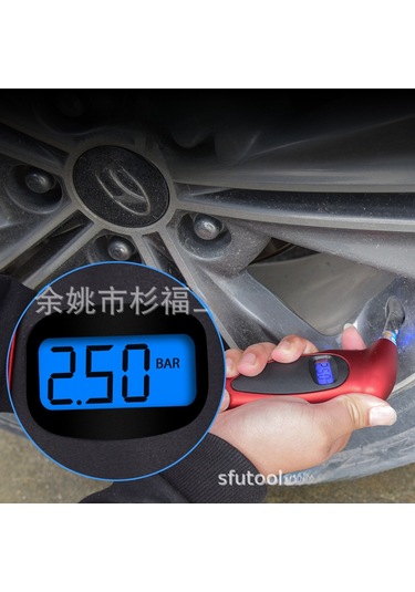 Springsun Elektronik Lastik Basınç Ölçer, Yüksek Hassasiyetli Dijital Ekran, Çoklu Birim Seçeneği 0-150 , Dayanıklı Abs Malzeme, Taşınabilir Boyut